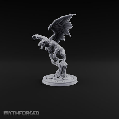 Swooping In Gargoyle Predator Miniature for Dungeons and Dragons, Pathfinder or other TTRPGs