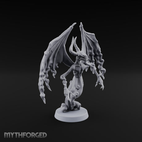 Cast by Nothing Shadow Demon Fiend with Smoke-Trailing Wings — A