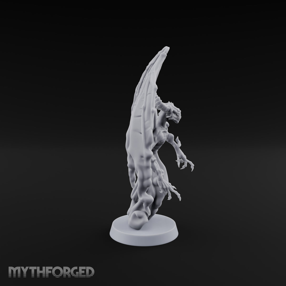Cast by Nothing Shadow Demon Fiend with Smoke-Trailing Wings — A
