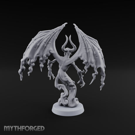 Cast by Nothing Shadow Demon Fiend with Smoke-Trailing Wings — A
