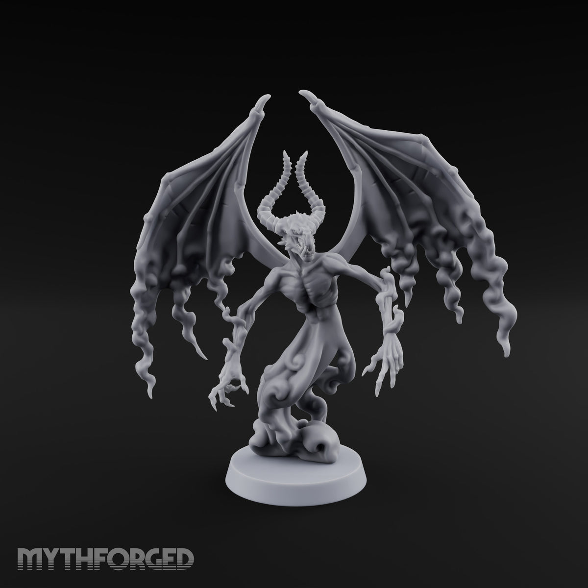 Cast by Nothing Shadow Demon Fiend with Smoke-Trailing Wings — A