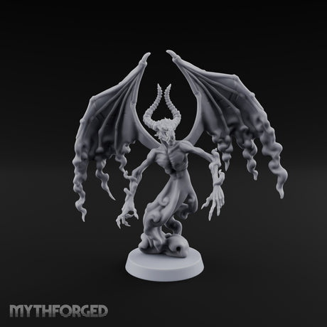 Cast by Nothing Shadow Demon Fiend with Smoke-Trailing Wings — A