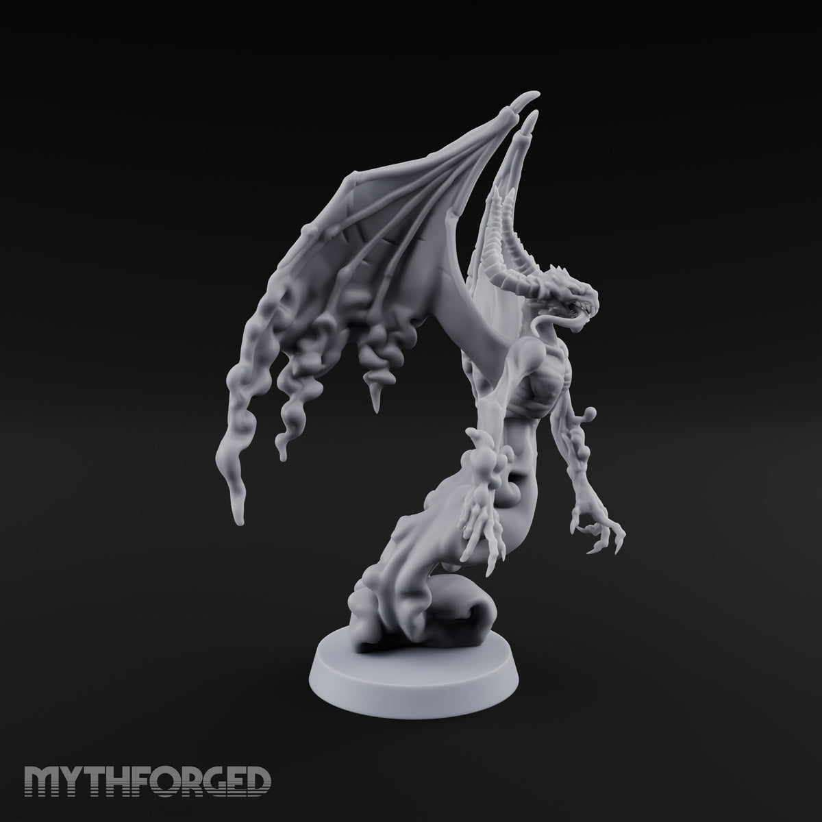 Cast by Nothing Shadow Demon Fiend with Smoke-Trailing Wings — B