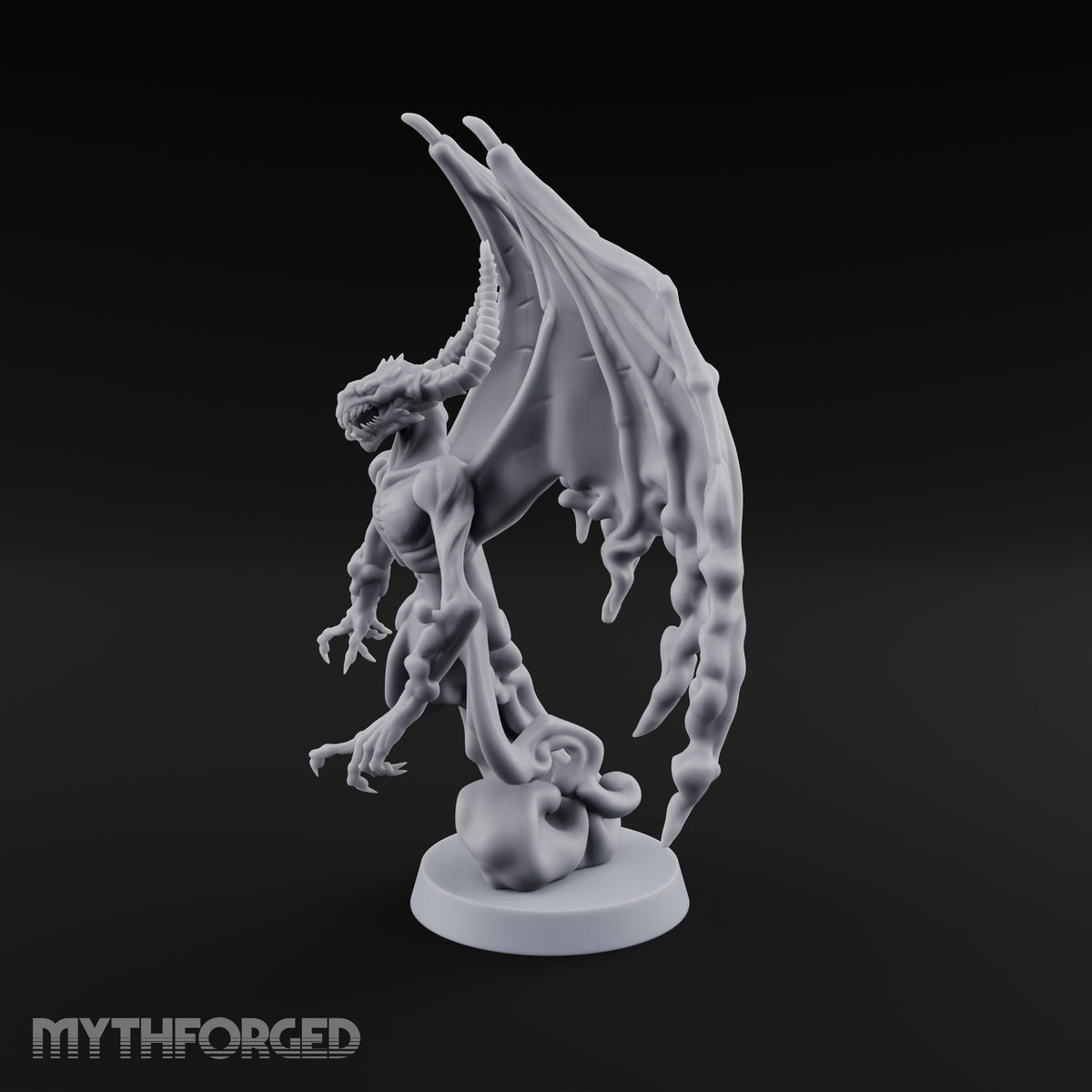 Cast by Nothing Shadow Demon Fiend with Smoke-Trailing Wings — B