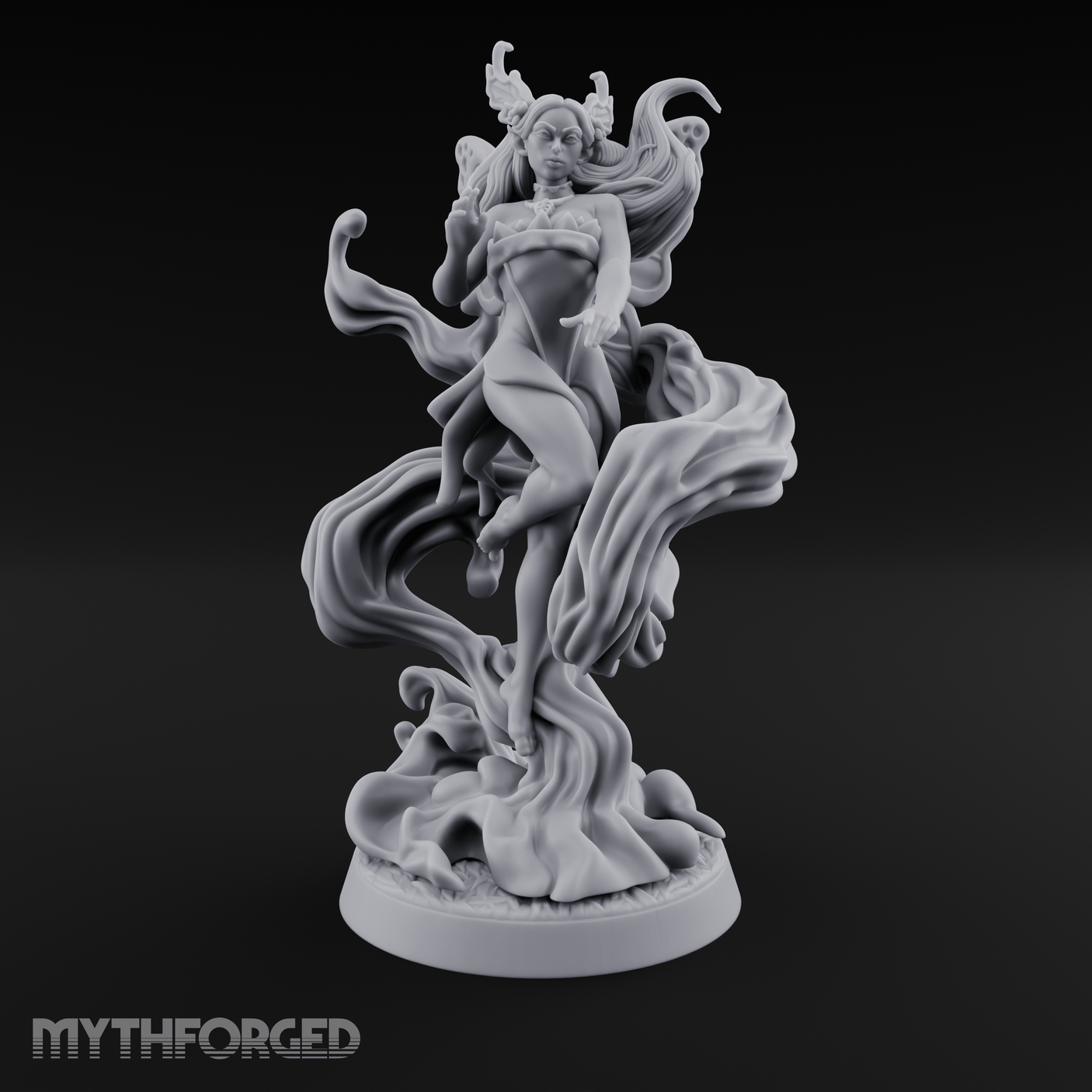 Wind Dancing Dryad Miniature for Dungeons and Dragons, Pathfinder or other TTRPGs