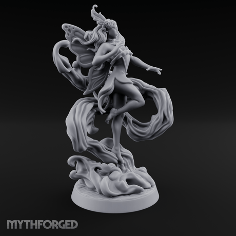 Wind Dancing Dryad Miniature for Dungeons and Dragons, Pathfinder or other TTRPGs
