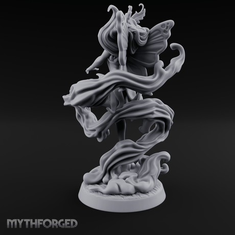 Wind Dancing Dryad Miniature for Dungeons and Dragons, Pathfinder or other TTRPGs