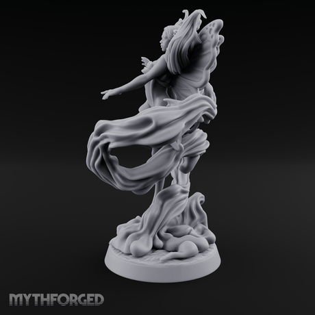 Wind Dancing Dryad Miniature for Dungeons and Dragons, Pathfinder or other TTRPGs