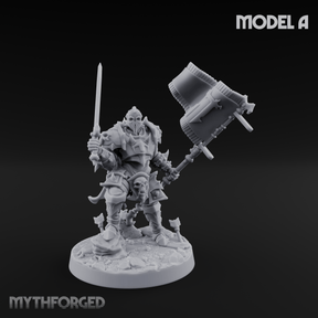 Dual Wielding Human Executioners A Miniature for Dungeons and Dragons, Pathfinder or other TTRPGs