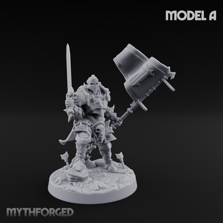 Dual Wielding Human Executioners Miniature for Dungeons and Dragons, Pathfinder or other TTRPGs