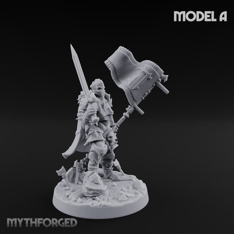 Dual Wielding Human Executioners Miniature for Dungeons and Dragons, Pathfinder or other TTRPGs