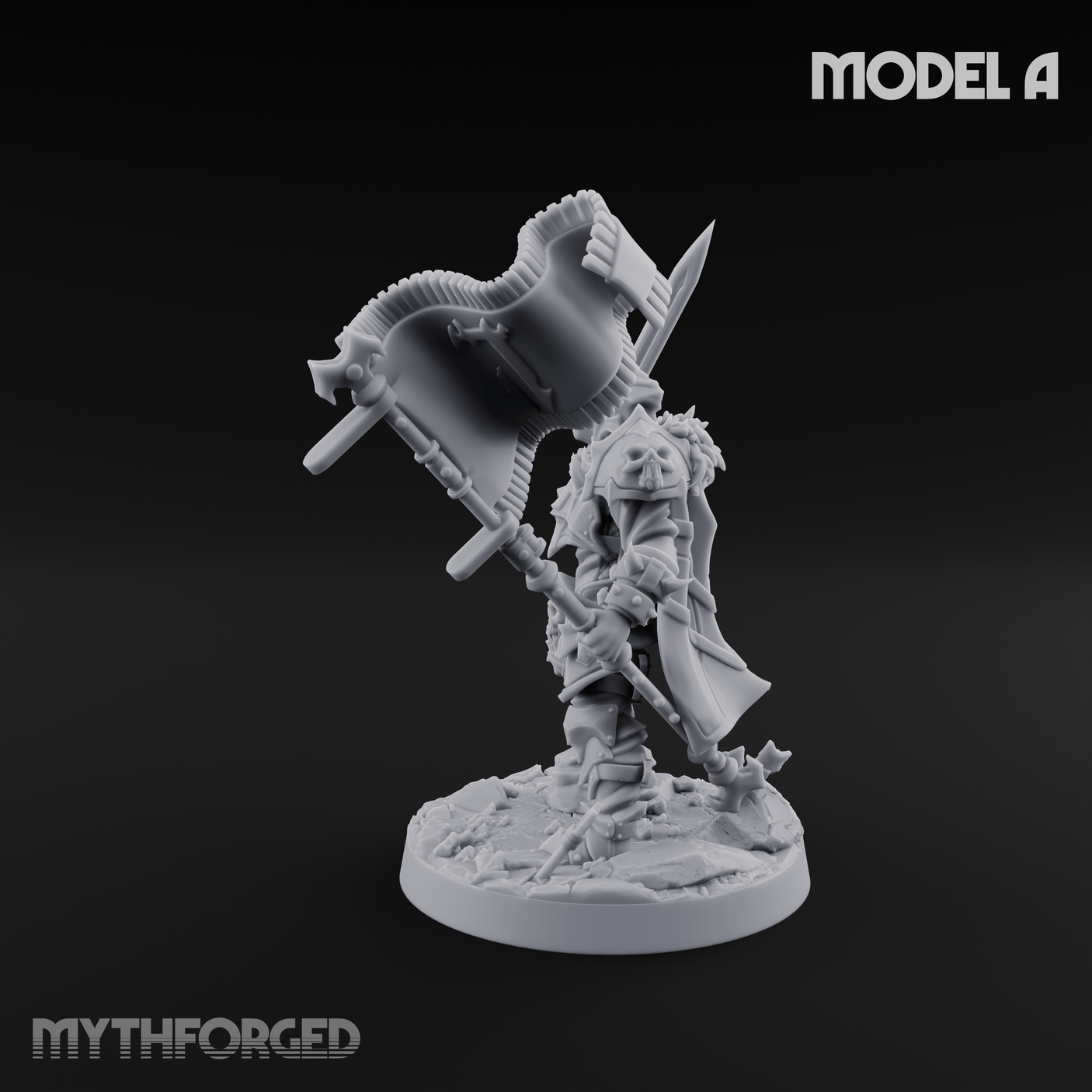 Dual Wielding Human Executioners A Miniature for Dungeons and Dragons, Pathfinder or other TTRPGs