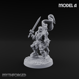 Dual Wielding Human Executioners A Miniature for Dungeons and Dragons, Pathfinder or other TTRPGs