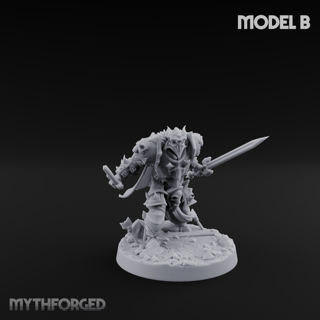 Dual Wielding Human Executioners B Miniature for Dungeons and Dragons, Pathfinder or other TTRPGs