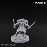 Dual Wielding Human Executioners B Miniature for Dungeons and Dragons, Pathfinder or other TTRPGs