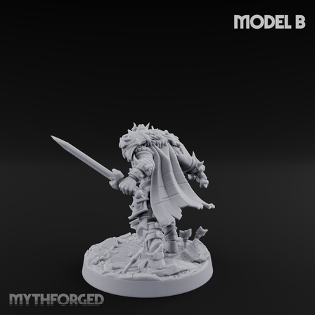 Dual Wielding Human Executioners B Miniature for Dungeons and Dragons, Pathfinder or other TTRPGs