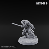 Dual Wielding Human Executioners B Miniature for Dungeons and Dragons, Pathfinder or other TTRPGs