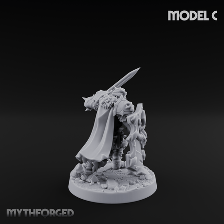 Dual Wielding Human Executioners C Miniature for Dungeons and Dragons, Pathfinder or other TTRPGs