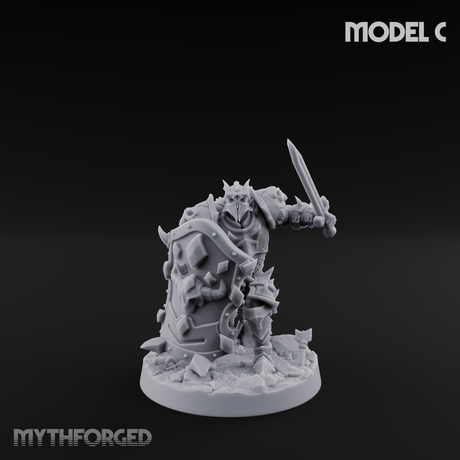 Dual Wielding Human Executioners C Miniature for Dungeons and Dragons, Pathfinder or other TTRPGs