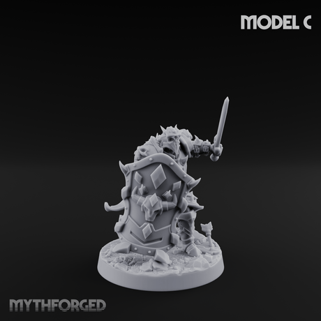 Dual Wielding Human Executioners C Miniature for Dungeons and Dragons, Pathfinder or other TTRPGs