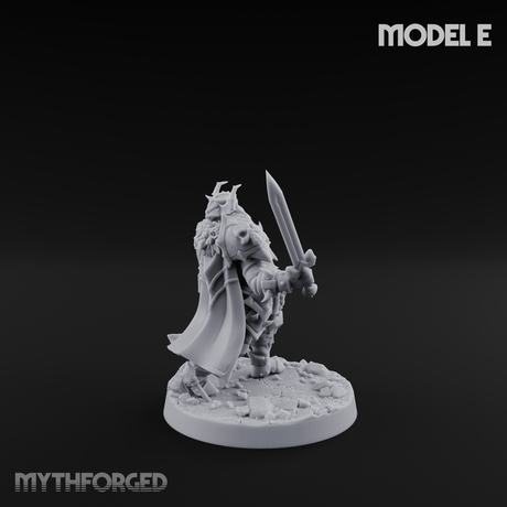 Dual Wielding Human Executioners E Miniature for Dungeons and Dragons, Pathfinder or other TTRPGs