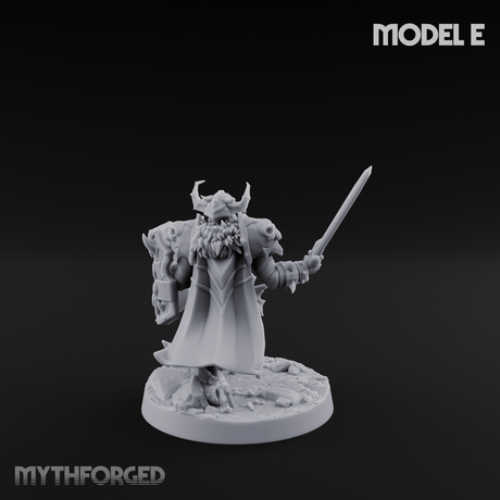 Dual Wielding Human Executioners E Miniature for Dungeons and Dragons, Pathfinder or other TTRPGs