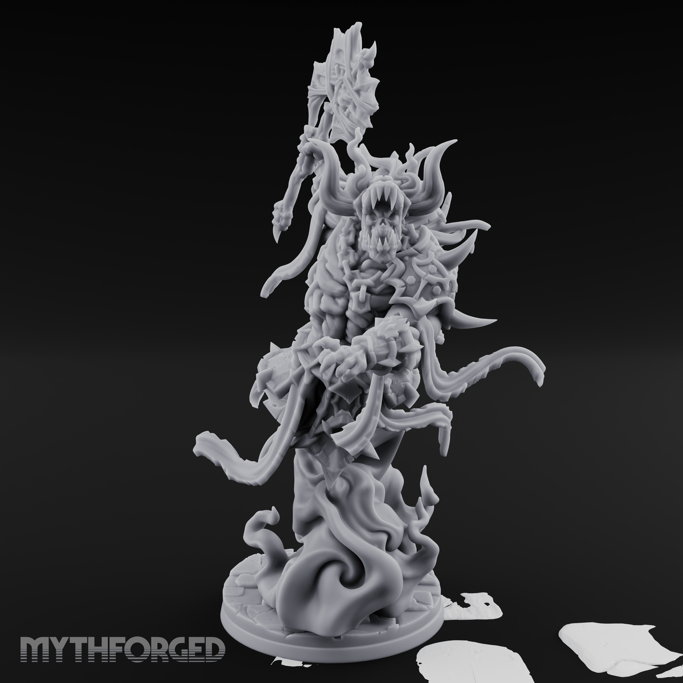 Coiling Upward Wrathful Revenant Miniature for Dungeons and Dragons, Pathfinder or other TTRPGs