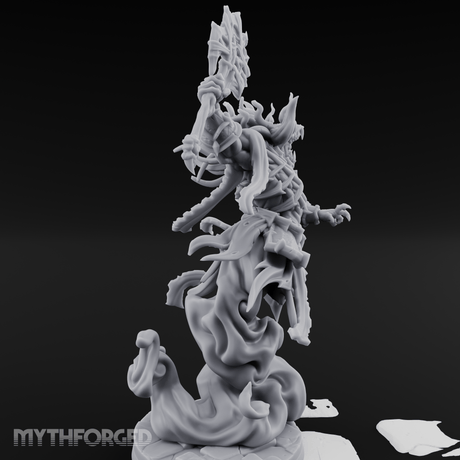 Coiling Upward Wrathful Revenant Miniature for Dungeons and Dragons, Pathfinder or other TTRPGs