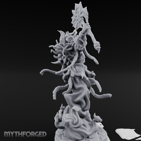 Coiling Upward Wrathful Revenant Miniature for Dungeons and Dragons, Pathfinder or other TTRPGs