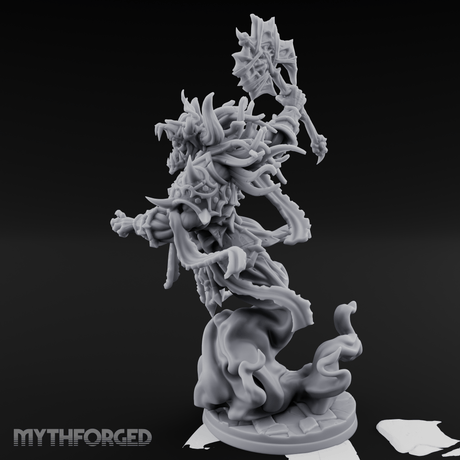Coiling Upward Wrathful Revenant Miniature for Dungeons and Dragons, Pathfinder or other TTRPGs