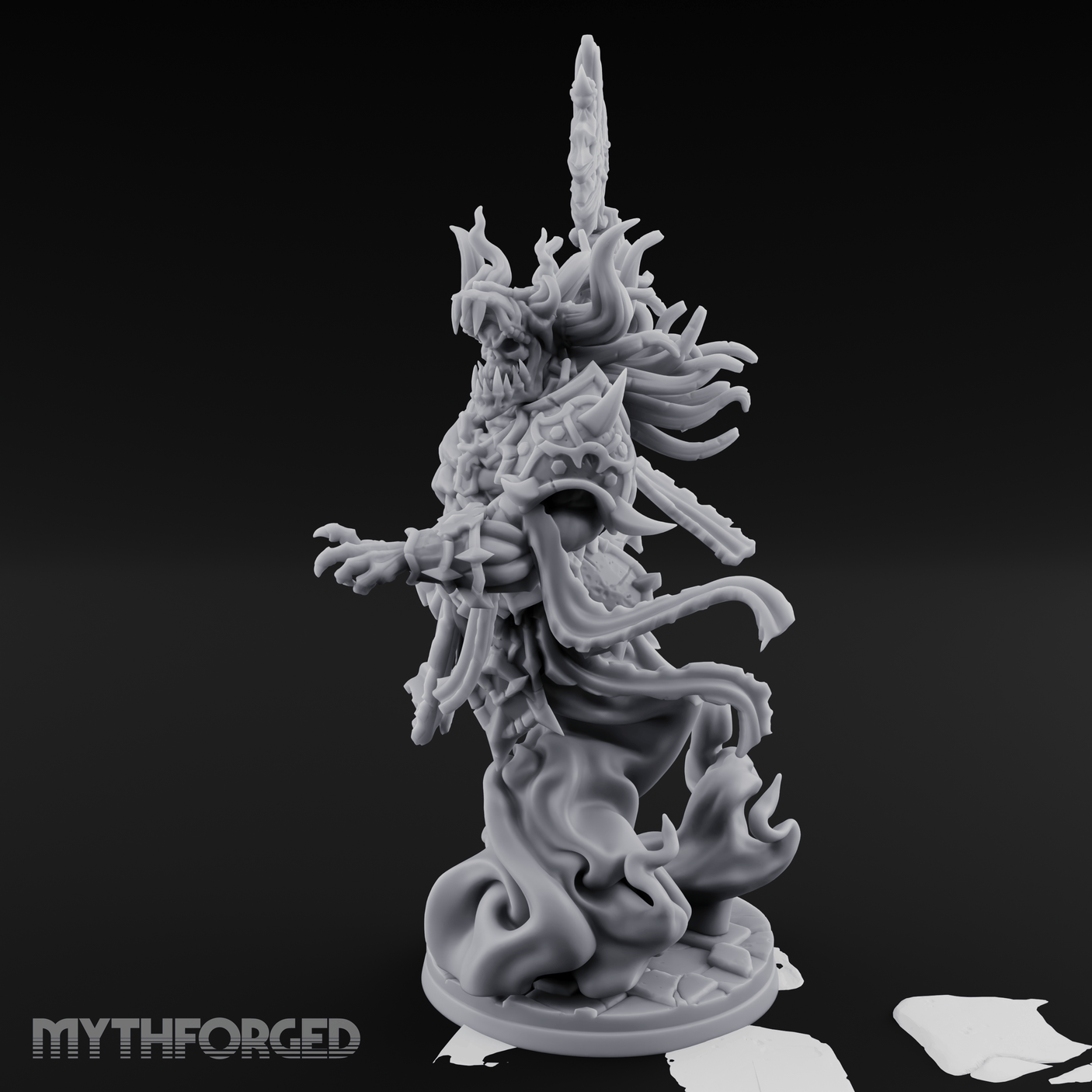 Coiling Upward Wrathful Revenant Miniature for Dungeons and Dragons, Pathfinder or other TTRPGs