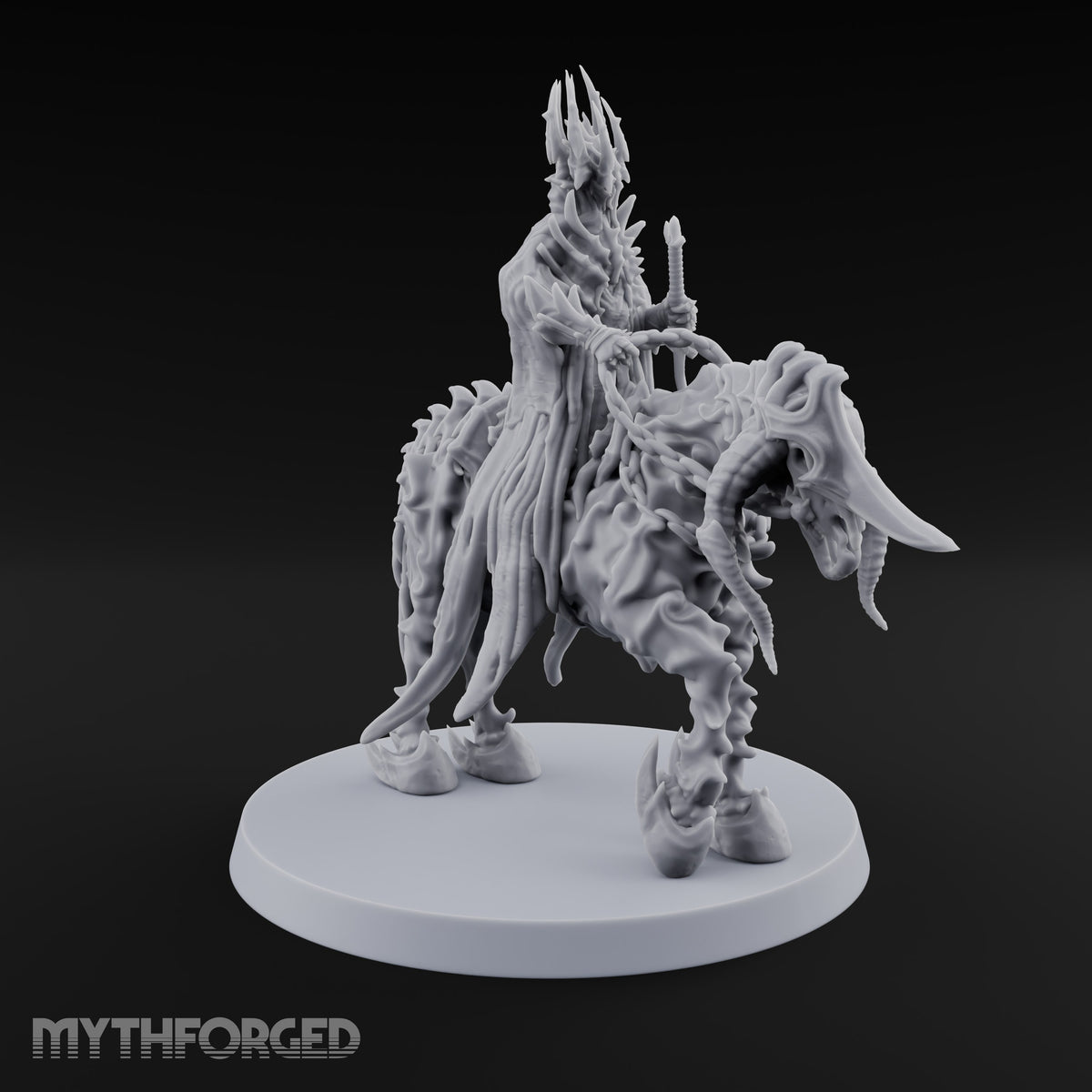Chain Reins, Crown of Spikes Wraith Rider on Skeletal Mount