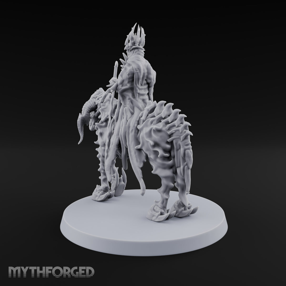 Chain Reins, Crown of Spikes Wraith Rider on Skeletal Mount