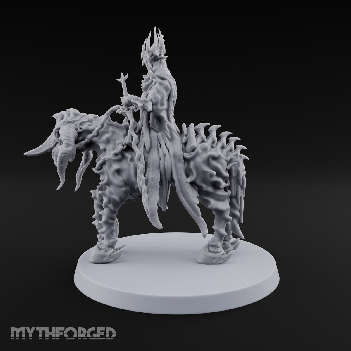 Chain Reins, Crown of Spikes Wraith Rider on Skeletal Mount