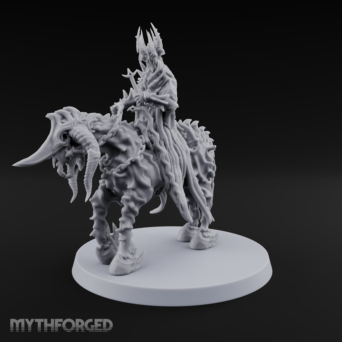 Chain Reins, Crown of Spikes Wraith Rider on Skeletal Mount