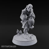 Serving the Last Drink Ghoul Servant Miniature for Dungeons and Dragons, Pathfinder or other TTRPGs
