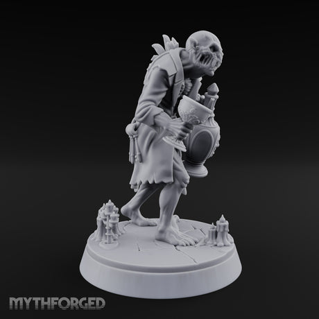 Serving the Last Drink Ghoul Servant Miniature for Dungeons and Dragons, Pathfinder or other TTRPGs