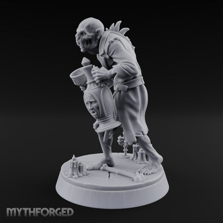 Serving the Last Drink Ghoul Servant Miniature for Dungeons and Dragons, Pathfinder or other TTRPGs