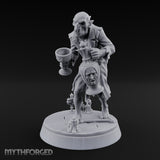 Serving the Last Drink Ghoul Servant Miniature for Dungeons and Dragons, Pathfinder or other TTRPGs