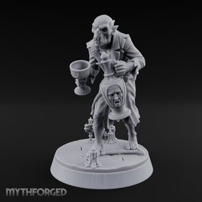 Serving the Last Drink Ghoul Servant Miniature for Dungeons and Dragons, Pathfinder or other TTRPGs