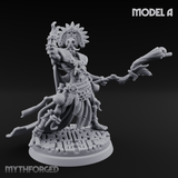 Aztec Inspired Feathered Incantation Hobgoblin Shaman Miniature for Dungeons and Dragons, Pathfinder or other TTRPGs