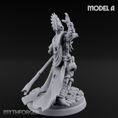 Aztec Inspired Feathered Incantation Hobgoblin Shaman A Miniature for Dungeons and Dragons, Pathfinder or other TTRPGs