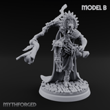 Aztec Inspired Feathered Incantation Hobgoblin Shaman Miniature for Dungeons and Dragons, Pathfinder or other TTRPGs