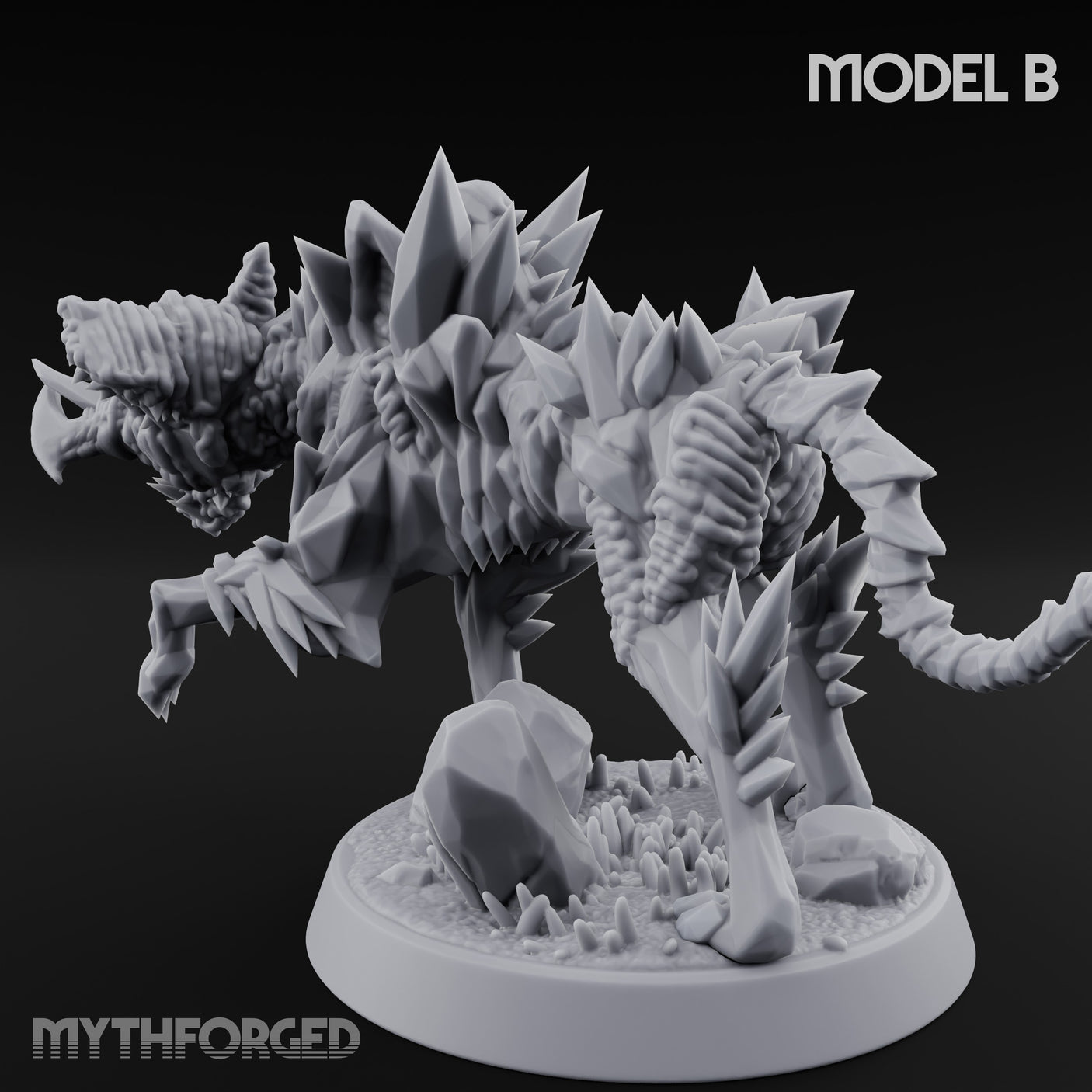 Shard Bursting Hound of Tindalos B Miniature for Dungeons and Dragons, Pathfinder or other TTRPGs