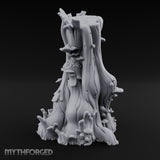 Shelf-Fungus Bracket-Clustered Tall Mushroom Forest Trunk Miniature for Dungeons and Dragons, Pathfinder or other TTRPGs