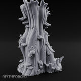 Shelf-Fungus Bracket-Clustered Tall Mushroom Forest Trunk Miniature for Dungeons and Dragons, Pathfinder or other TTRPGs