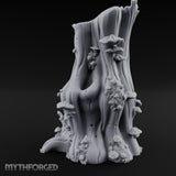 Shelf-Fungus Bracket-Clustered Tall Mushroom Forest Trunk Miniature for Dungeons and Dragons, Pathfinder or other TTRPGs