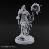 Shell Mace Clutching Weer Shaman Miniature for Dungeons and Dragons, Pathfinder or other TTRPGs