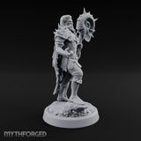 Shell Mace Clutching Weer Shaman Miniature for Dungeons and Dragons, Pathfinder or other TTRPGs