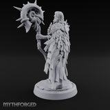 Shell Mace Clutching Weer Shaman Miniature for Dungeons and Dragons, Pathfinder or other TTRPGs
